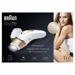 Braun Silk-expert Pro Silk·expert Pro 5 PL5140 Lumière pulsée Or, Blanc - Vue supplémentaire 4