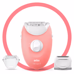 Braun Silk-épil 3 -277, Blanc, Rose, 20 pince(s), Rasage, Allemagne, 123 m, Secteur