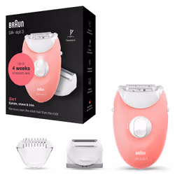 Braun Silk-épil 3 -277 20 pince(s) Blanc, Rose