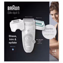 Braun Silk-épil 5 81770430 épilateur 28 pince(s) Blanc