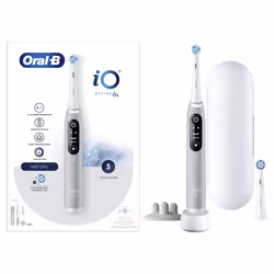 Oral-B iO 6S, Adulte, Brosse à dents vibrante, Soin quotidien, Nettoyage en profondeur, Soins des gencives, Sensible, Blanchi ...