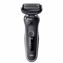 Braun Series 5 51-W4200cs, Rasoir à grille, Boutons, Noir, Blanc, LED, Chargement, Énergie, AC/Batterie