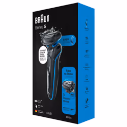 Braun 51-B1000s Rasoir à grille Tondeuse Noir, Bleu - Vue supplémentaire 7