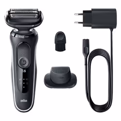 Braun Series 5 51-W1200s Rasoir à grille Tondeuse Noir, Blanc - Vue supplémentaire 6