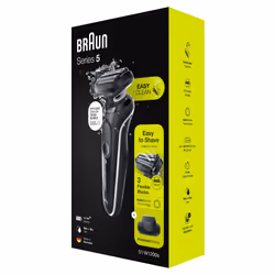 Braun Series 5 51-W1200s Rasoir à grille Tondeuse Noir, Blanc - Vue supplémentaire 7