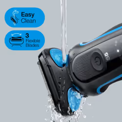 Braun Series 5 51-B1820s Rasoir à grille Noir, Bleu