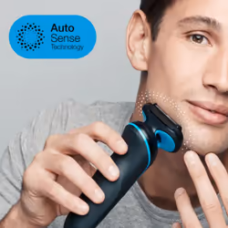 Braun Series 5 51-B1820s Rasoir à grille Noir, Bleu - Vue supplémentaire 4