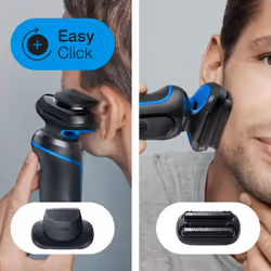 Braun Series 5 51-B1820s Rasoir à grille Noir, Bleu - Vue supplémentaire 5