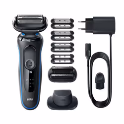 Braun Series 5 51-B1820s Rasoir à grille Noir, Bleu - Vue supplémentaire 6