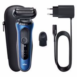 Braun Series 6 61-B1000s Rasoir à grille Noir, Bleu - Vue supplémentaire 5