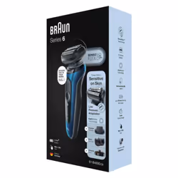 Braun Series 6 61-B4500cs Rasoir à grille Tondeuse Noir, Bleu - Vue supplémentaire 7