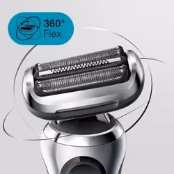 Braun Series 7 71-S7200cc Rasoir à grille Tondeuse Noir, Argent