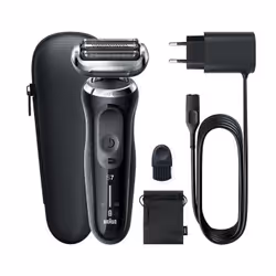 Braun Series 7 71-N1000s, Rasoir à grille, Noir, Batterie, Lithium-Ion (Li-Ion), 50 min, 5 min