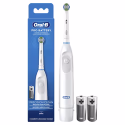 Oral-B Pro Battery, Adulte, Blanc, Blanc, Rond, Batterie, AA