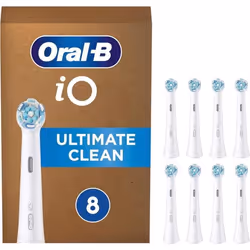 Brossettes de rechange - ORAL-B - iO Ultimate Clean - Lot de 8 - Élimination de plaque - Brins imbriqués