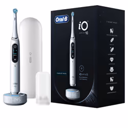 Oral-B iO Series 10, Adulte, Brosse à dents rotative oscillante, Soin quotidien, Nettoyage en profondeur, Soins des gencives, ...