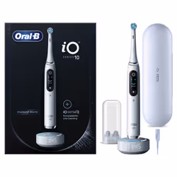 Oral-B iO Series 10 Adulte Brosse à dents rotative oscillante Blanc
