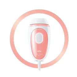 Braun Silk-expert Mini PL1000 IPL Lumière pulsée Rose, Blanc