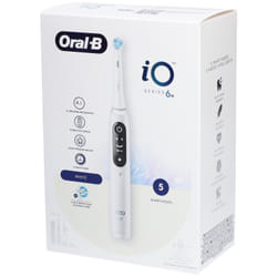 Oral-B iO 6N - Avec Etui de Voyage - Blanche - Brosse À Dents Électrique connectée