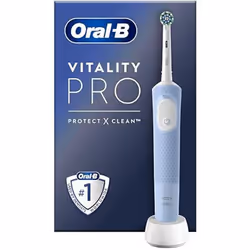 Brosse à dents électrique - ORAL-B - Vitality Pro Protect X - Couleur Vapor Blue - Soin buccal - Adulte mixte
