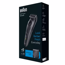 Braun BeardTrimmer 5 BT5420 tondeuse à barbe Batterie 40 2 cm Noir