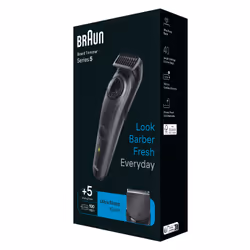 Braun BeardTrimmer 5 BT5430 tondeuse à barbe Batterie 40 2 cm Mouillé & sec Noir