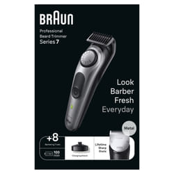 Braun BeardTrimmer 7 BT7420 Batterie 40 2 cm Noir, Gris