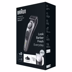Braun BeardTrimmer 7 BT7420 Batterie 40 2 cm Noir, Gris