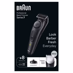 Braun BeardTrimmer 7 80708231 tondeuse à barbe Batterie 40 2 cm Noir