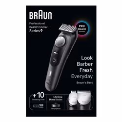 Braun BeardTrimmer 9 BT9421 tondeuse à barbe Batterie 40 Noir