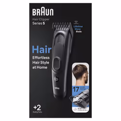 Braun HC5330, Noir, 3 mm, 3,5 cm, Tête, 5 année(s), Batterie