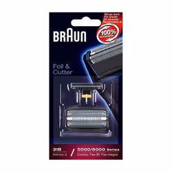 Braun Combipack 31B, 1 tête(s), Noir, Acier inoxydable, 5000/6000
