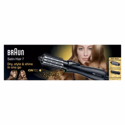 Braun Satin Hair 7 AS 720 Brosse soufflante à air chaud Vapeur Noir, Argent 700 W 2 m - Vue supplémentaire 7