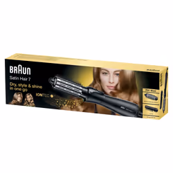 Braun Satin Hair 7 AS 720 Brosse soufflante à air chaud Vapeur Noir, Argent 700 W 2 m - Vue supplémentaire 8