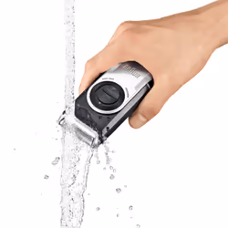 Braun MobileShave PocketGo M90 Bleu, Argent
