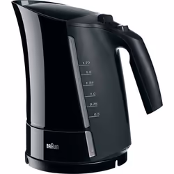 Braun WK 300, 1,6 L, 2200 W, Noir, Indicateur de niveau d'eau, Arrêt de sécurité en cas de surchauffe, Filtrage