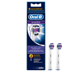 Oral-B 3DWhite Brossettes De Rechange Pour Brosse À Dents Électrique x2