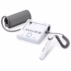 Informations techniques Oscillométrique mesure de la pression non invasive sur le bras supérieur. ECG monocanal dans des positions frontales sélectionnables librement / signal ECG vers la masse (terre)Dimensions unité principale : L 120 mm × L 144 mm × H 53 mmELECTRODES ECG : T 22 mm x H 120 mmPoids unité principale : environ 490 g (sans piles