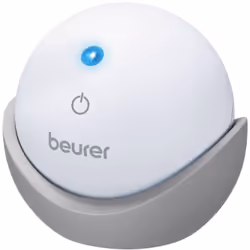 Informations techniques Type de produit: Aide à l'endormissement Aide au sommeil Beurer SL 10 avec lumière Dormez rapidement et tranquillement. Une projection de lumière douce sur le plafond de la chambre vous aide à percevoir votre rythme respiratoire. Les pensées sont distraits et l'activité du cerveau est réduite. Ce texte a été traduit par une machine. Points forts Projection de lumière pulsée sur le plafond de la chambrePour un rythme respiratoire conscient2 techniques respiratoires réglables4-7-8 technique de respiration yoga (4 secondes d'inspiration