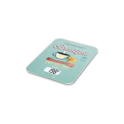 Beurer - KS19 - Balance de cuisine Petit-déjeuner, mesure 5 kg, 1 g, écran lcd, bouton tactile, verre de sécurité, tare automatique, arrêt