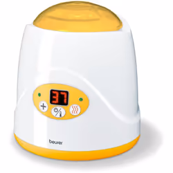Tous les parents savent combien chaque minute compte lorsque l’on a un jeune enfant. Le chauffe-biberon BEURER BY 52 vous per ...