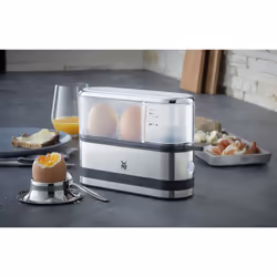 WMF KITCHENminis 04.1502.0011 cuiseur d'oeufs 2 œufs 250 W Noir, Acier inoxydable - Vue supplémentaire 6