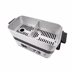 WMF KITCHENminis 04.1509.0011 cuiseur vapeur 2 Nombre de paniers Comptoir 900 W Noir, Acier inoxydable