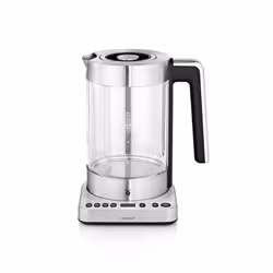 WMF Lono 04.1316.0011, 1,7 L, 3000 W, Noir, Acier inoxydable, Transparent, Thermostat réglable, Indicateur de niveau d'eau, S ...
