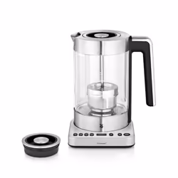 WMF Lono 04.1316.0011 bouilloire 1,7 L 3000 W Noir, Acier inoxydable, Transparent