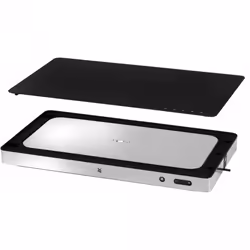 WMF KITCHENminis 61.3022.5905 chauffe-plat 270 W Noir, Acier inoxydable
