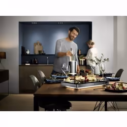 WMF KITCHENminis 61.3022.5905 chauffe-plat 270 W Noir, Acier inoxydable - Vue supplémentaire 4