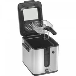 WMF KITCHENminis 04.1549.0011 friteuse Unique Autonome 1000 W Noir, Acier inoxydable