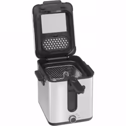 WMF KITCHENminis 04.1549.0011 friteuse Unique Autonome 1000 W Noir, Acier inoxydable