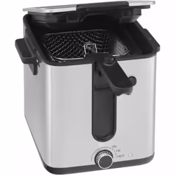 WMF KITCHENminis 04.1549.0011 friteuse Unique Autonome 1000 W Noir, Acier inoxydable